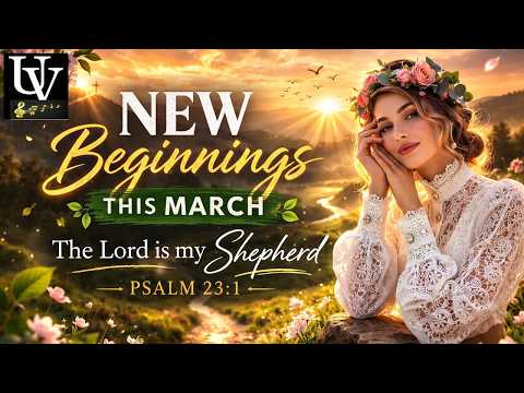 March New Beginnings 🌿  Psalm 23:1 - “The Lord Is My Shepherd” | Worship & Reflection
