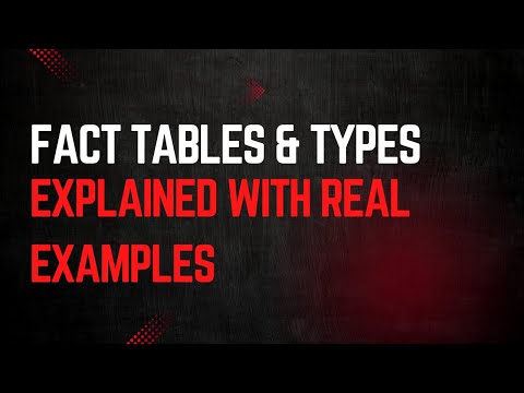 Master Fact Tables in 15 Minutes (Transaction, Snapshot, Factless)