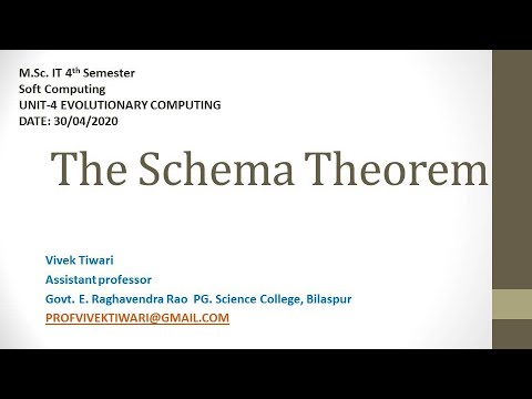 The schema theorem