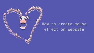 How to create mouse effect by HTML CSS | HTML-CSS animation | Maboo Kool