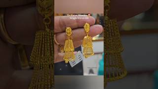 Latest gold jhumka earrings designs #shorts #viralshorts #earrings #jhumka #jewellery #trending