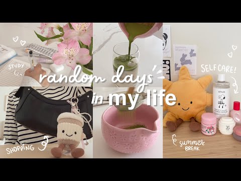 summer diaries | jellycat shopping, GRWM, making matcha, cafe hopping 🌤️🎀🍨