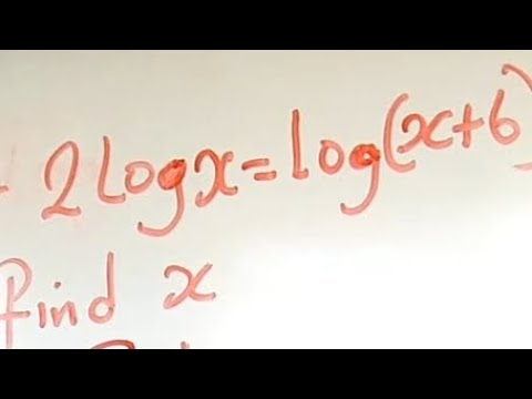Logarithmic equation 
