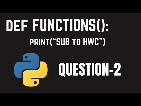 FUNCTIONS| Q2 | Python Basics | CBSE Class 12| helpWithCoding