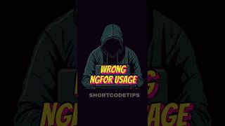 Angular Devs: Stop Using ngFor Like This #shorts