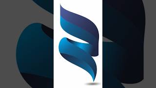 Modern Abstract Ribbon Design | Sleek and Minimalistic Logo | #coreldrawtutorialhindi #graphicdesign
