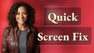 How Can a Quick Reset Fix Old Smartphone Screen Glitches?