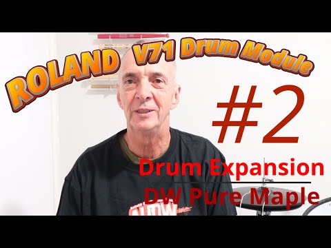 Hear the Roland V71 Drum Expansion DW Pure Maple Drummer Position