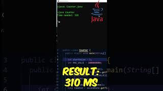 🔥 Java VS Perl 🔥 - speed comparison (don't take this too seriously 😉) #shorts #java #perl #coding