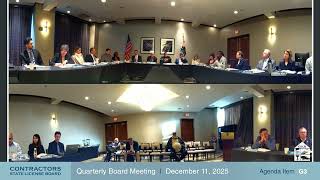 CSLB Board Meeting 12-11-2025 Part 3 of 3