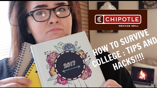 8 COLLEGE TIPS AND HACKS!!!!