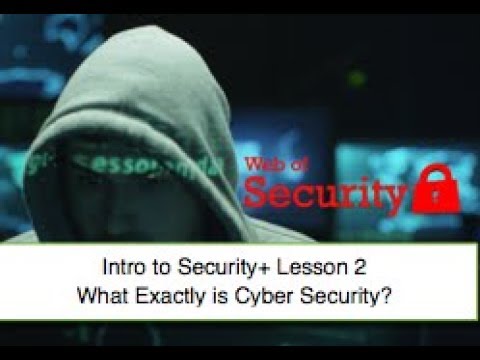 Free Security+ Training Series: Lesson 2 - What is Cyber Security... and Why Should You Care?
