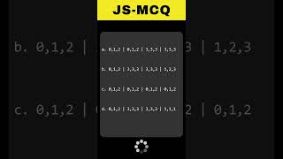 Javascript Fundamentals MCQ#2 #javascript #mcq