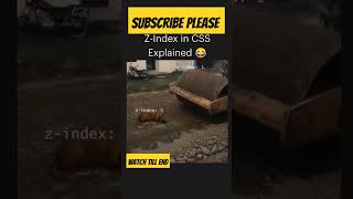 Z-index Fun in CSS😂||#coding #html  #css #webdevelopment #cssanimation