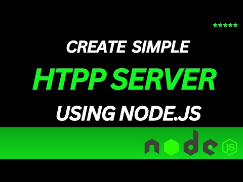 Create Simple HTTP Server | How to create http server | http server | node.js