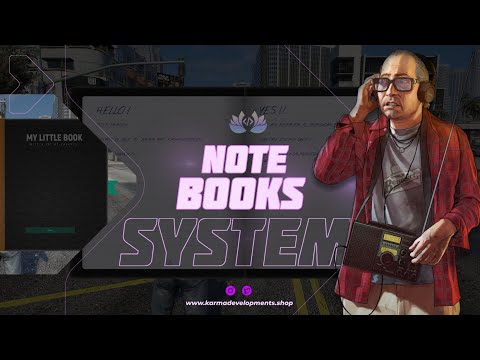 Fivem - Karma Developments Notebook System [QBCore/ESX]