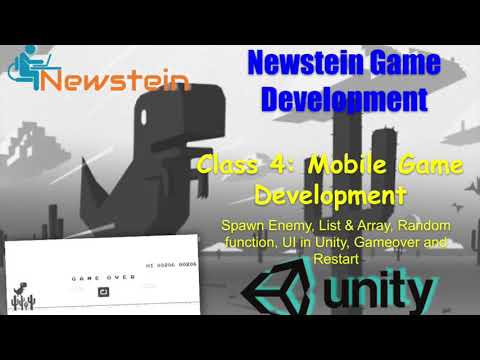 Newstein FREE Coding Mobile Games Class 4: T.Rex Chrome game