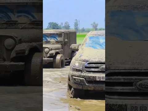 Thar Vs Endeavour Vs Scorpio Mud Off-Roading 💖 #youtubeshorts #shorts #ytshorts #thar #endeavour