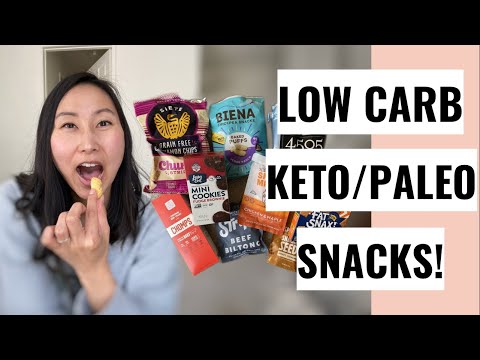 8 LOW CARB KETO PALEO Snacks Haul + Taste Test! (Walmart & Others)