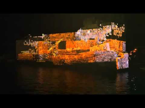 LEBANON - Third videomapping (2015), 'HyperNature' by Konic,  in Byblos
