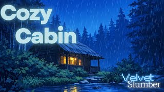 Cozy Cabin In Forest Rain – Sleep & Study Background