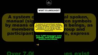 What is Language? #languagelearning #whatislanguage