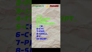 Top programming languages used#programming #python #programminglanguage #coding #htmlcss #stats #top