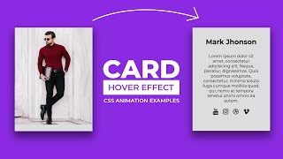 CSS Card Hover Animation | CSS Animation Tutorial