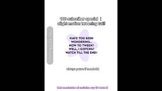✮︙MINI TUTORIAL HOW TO TWEEN‼ 100 subs special+requested! #tweening #tutorial #tutorialalightmotion