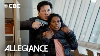 Hudson Williams takes someone hostage in Allegiance!