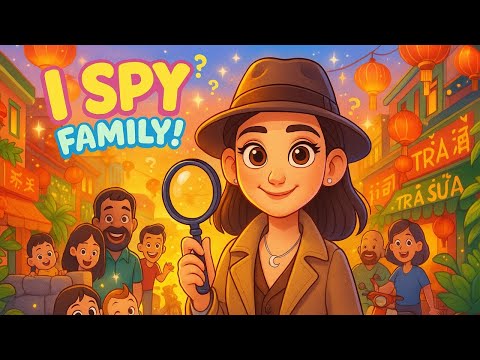 I Spy Family – Part 2 | Find Grandma, Grandpa, Aunt, Uncle, Cousin & Friend! | ESL Game