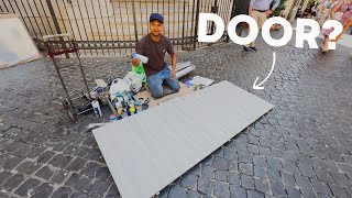 I Gave an Artist in Rome 100 Euros to Paint My Door...