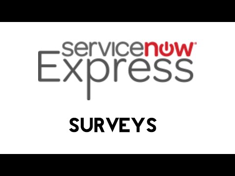 ServiceNow Express: Surveys
