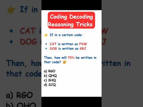 Can you solve this? Coding Decoding Problem! #logifunda #codingdecodingtricks