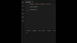 Python Clear Method | Learning | Python | 2024 | Coding | Programming #learning #python#coding#code