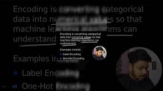 What is Encoding in Machine Learning? | Simple Explanation for Beginners #shorts #ytshorts #ml