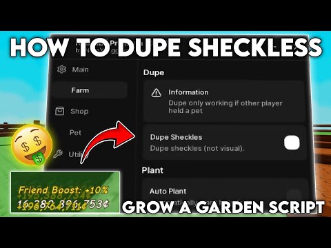 HOW TO DUPE SHECKLES | GROW A GARDEN INFINITE COIN | EASY COIN | DUPLICATING | ROBLOX DELTA 2025