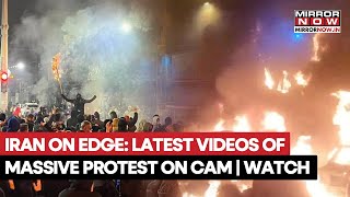 Iran Protests: From Demonstration On Street To Cheering Around Bon Fire; Tehran In Videos | Watch