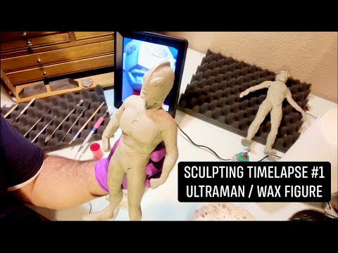 Sculpting Timelapse #1 - Wax Statue / Figure: Ultraman