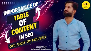 Table Of Content SEO me Kitna Zarori hai | How to Add Table of Content in Wordpress