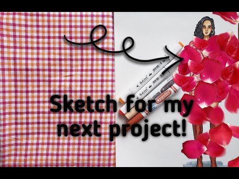 Sketching My Next Project Using Touch Cool & Crayola Markers || Julmarie's Studio
