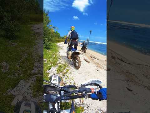 Trans Panama Tour starts on the Pacific beaches 🌊 #husqvarna #ktm #shortvideo #travelvlog
