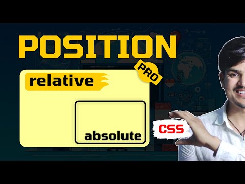 position in css (Part-1) explain relative, absolute  in css in hindi, position in css with example