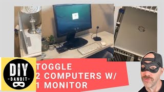 ️🔥 Two Computers with One Monitor?➔ Quickly & Easily Toggle Between Home & Work Computers (PC + Mac)