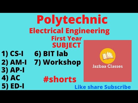 Polytechnic||Electrical Engineering||First Year||Subject||SYLLABUS#shorts #polytechnic#diploma#bteup