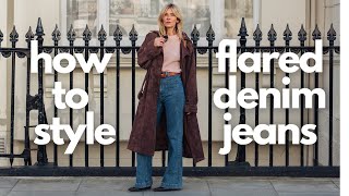 HOW TO STYLE FLARED JEANS | 8 CHIC DENIM OUTFITS
