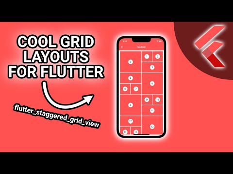 Flutter - Cool Grid Layouts For Your App  (flutter_staggered_grid_view) #Flutter #AppDevelopment