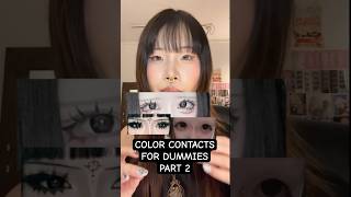 [2] COLOR CONTACTS FOR DUMMIES 👹👁️ #shorts #colorcontactlenses