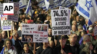 Protesters in Israel demand Netanyahu to accept state inquiry into Oct. 7 attack