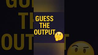 👀 Don’t Google it!Drop your answer in the comments 💬#Coding quiz  #Guess the output #Programming